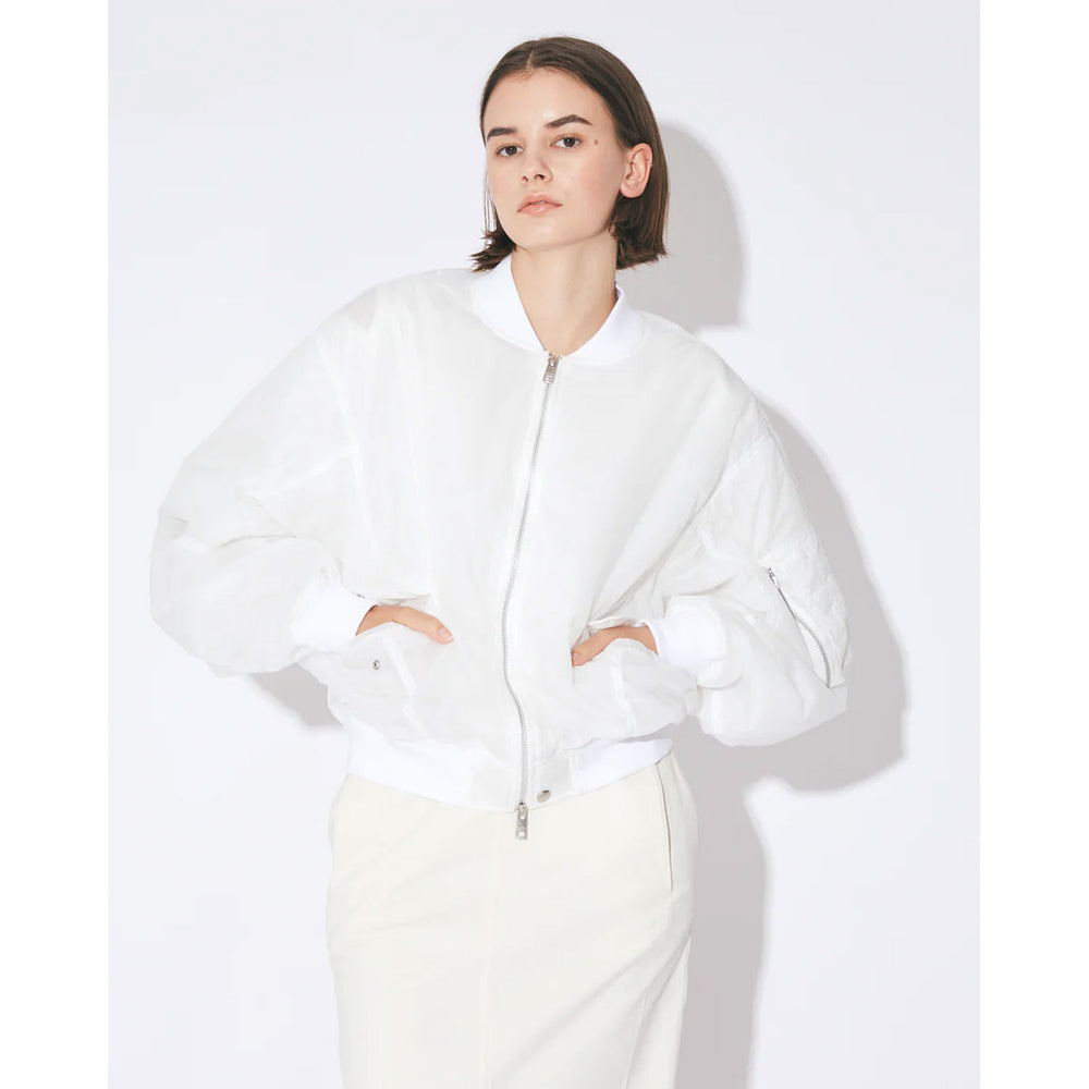 
                  
                    nylon ripstop fan shape MA-1 blouson -black-
                  
                