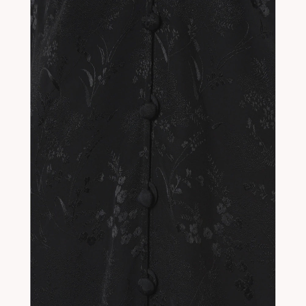 Floral Jacquard Camisole Dress-black – OBLIGE