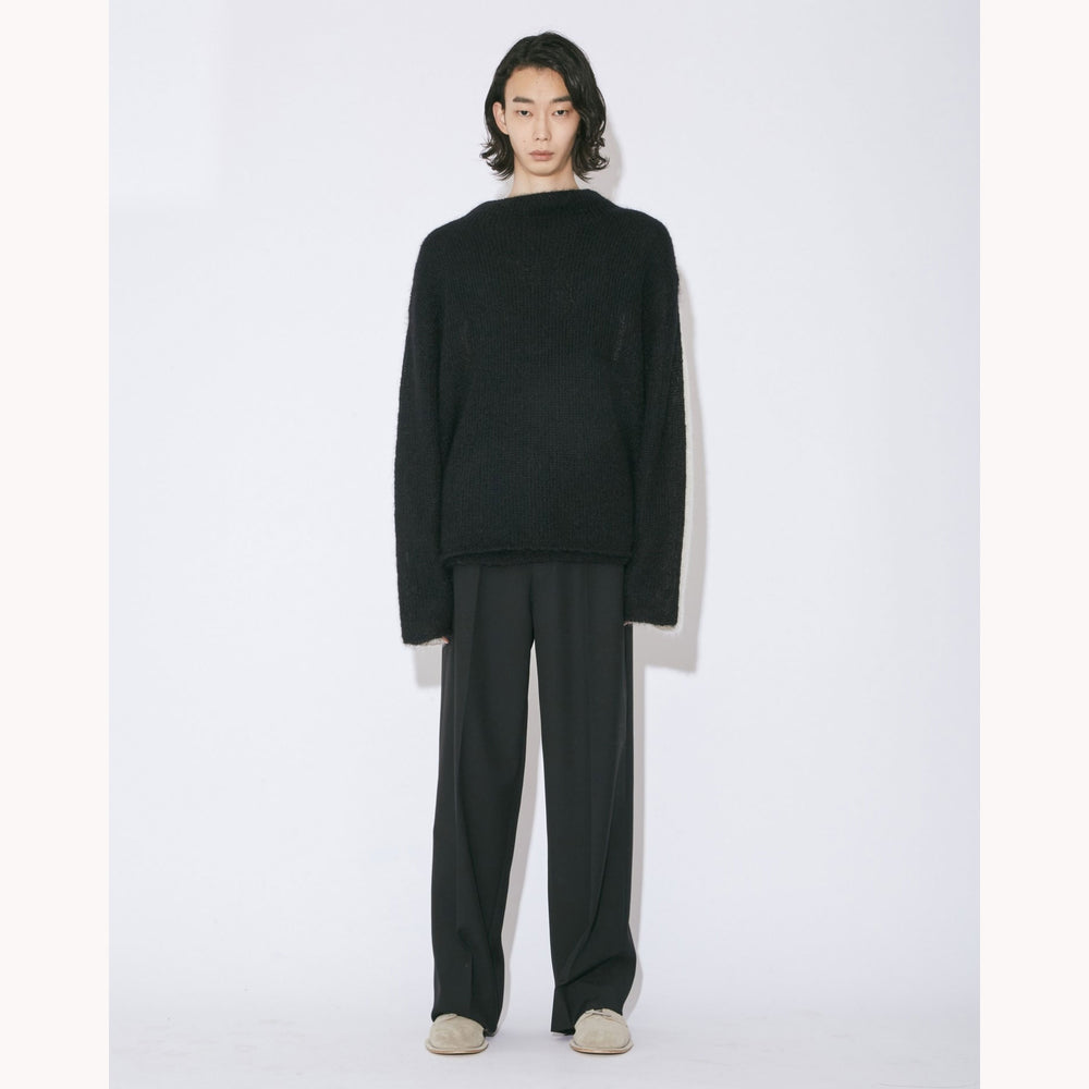 
                  
                    side-c wooled mohair knitted pullover
                  
                