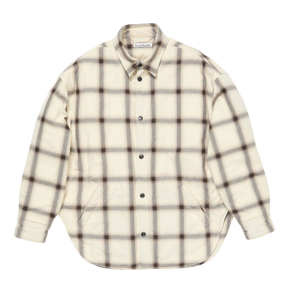 FLANNEL BUTTON-UP SHIRT JACKET