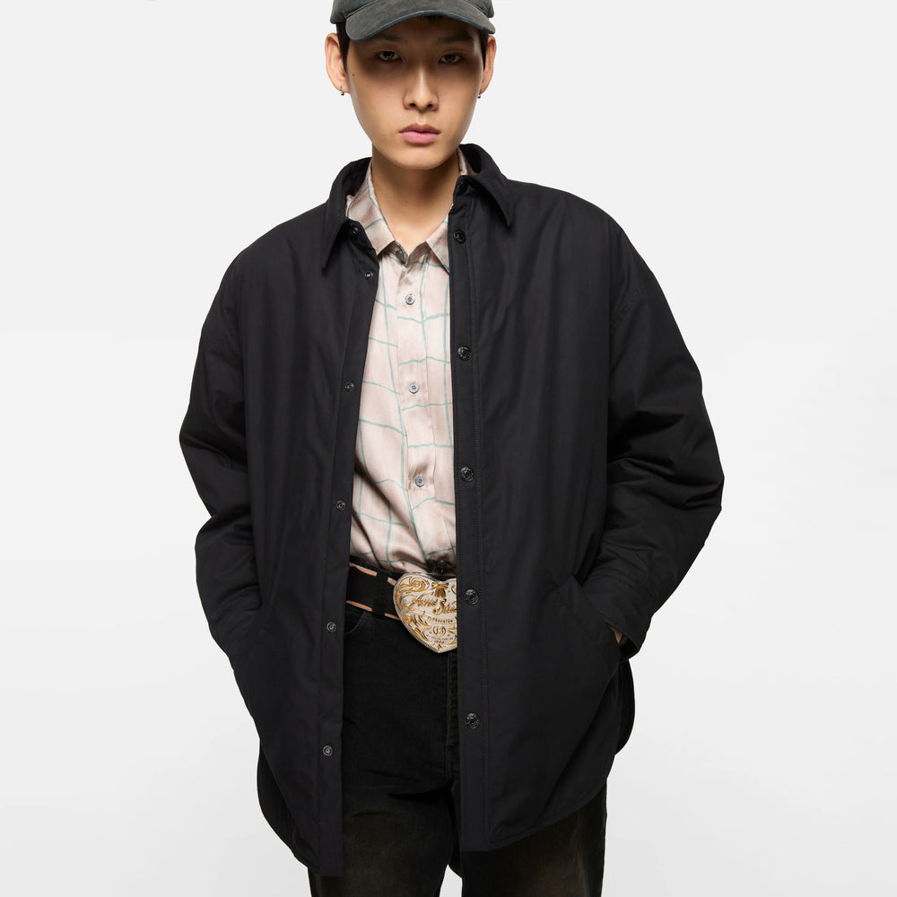 
                  
                    BUTTON-UP SHIRT JACKET
                  
                
