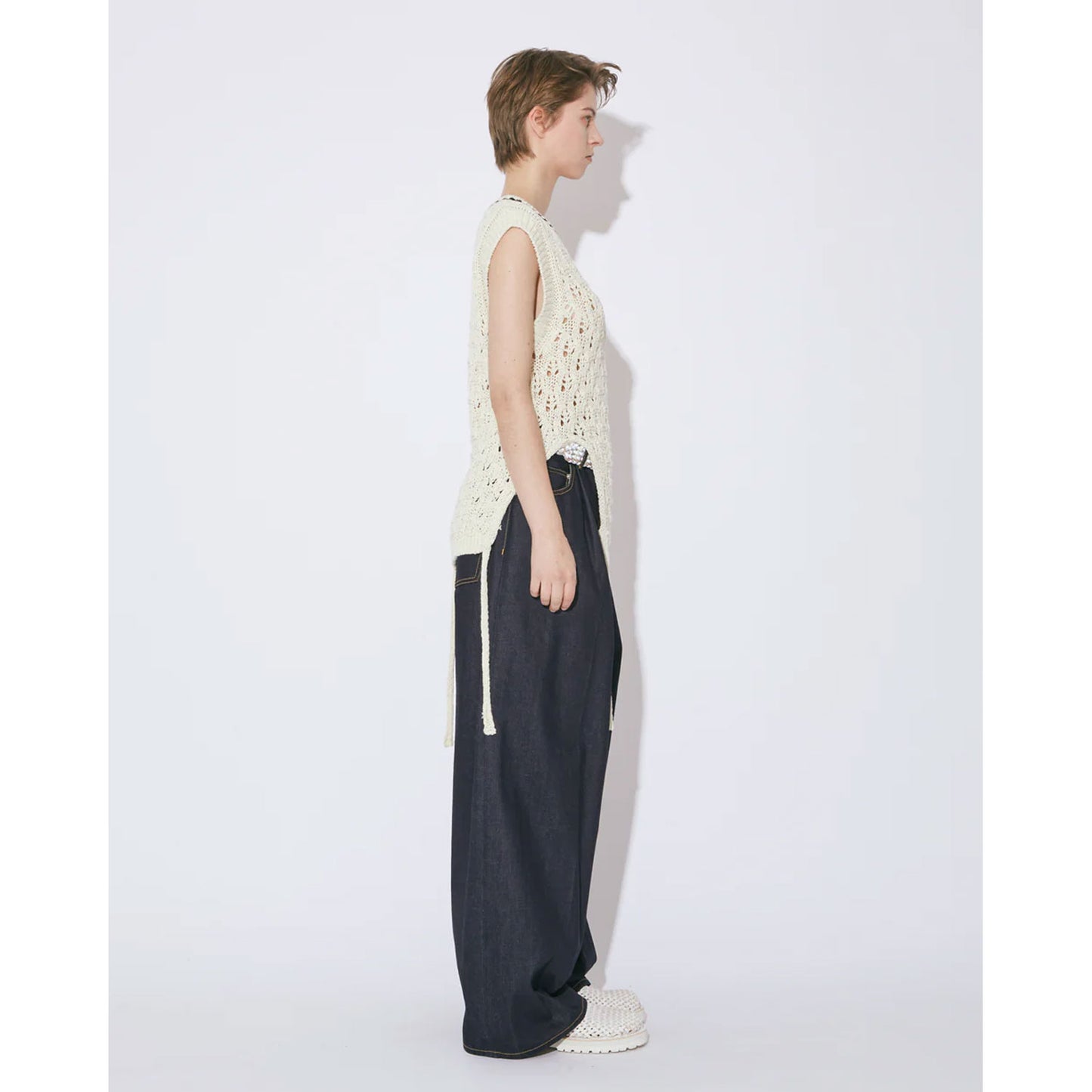 
                  
                    selvedge denim trousers fit-indigo-
                  
                