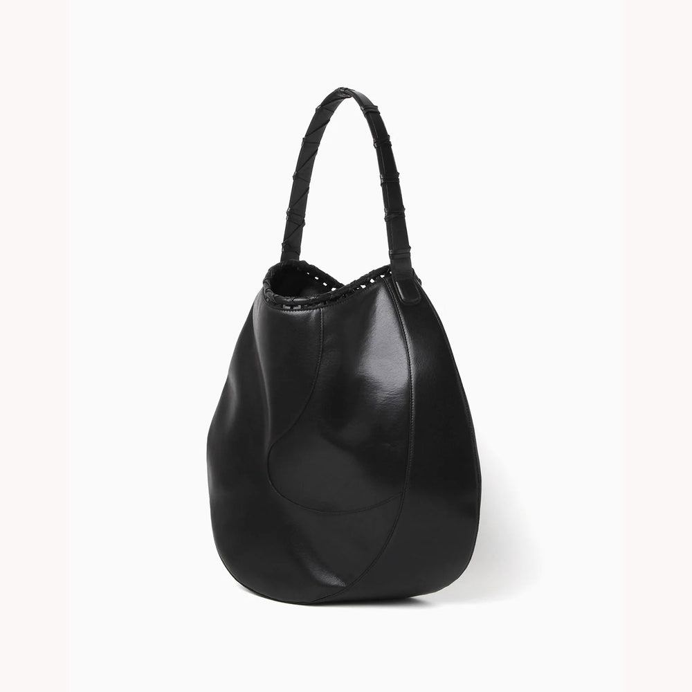 
                  
                    Synthetic Leather Asymmetrical Tote Bag - black
                  
                