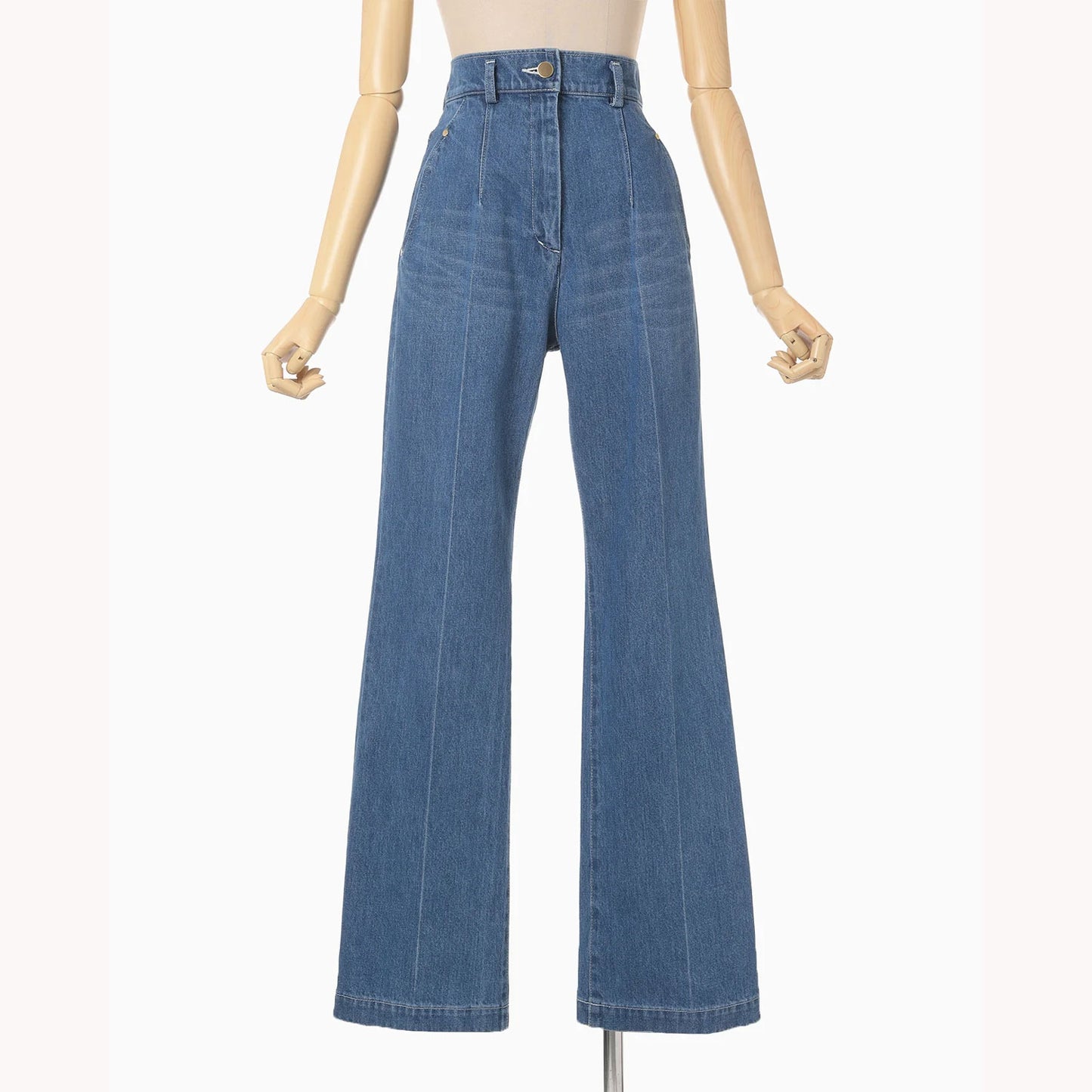 
                  
                    High Waisted Flare Jeans - blue
                  
                