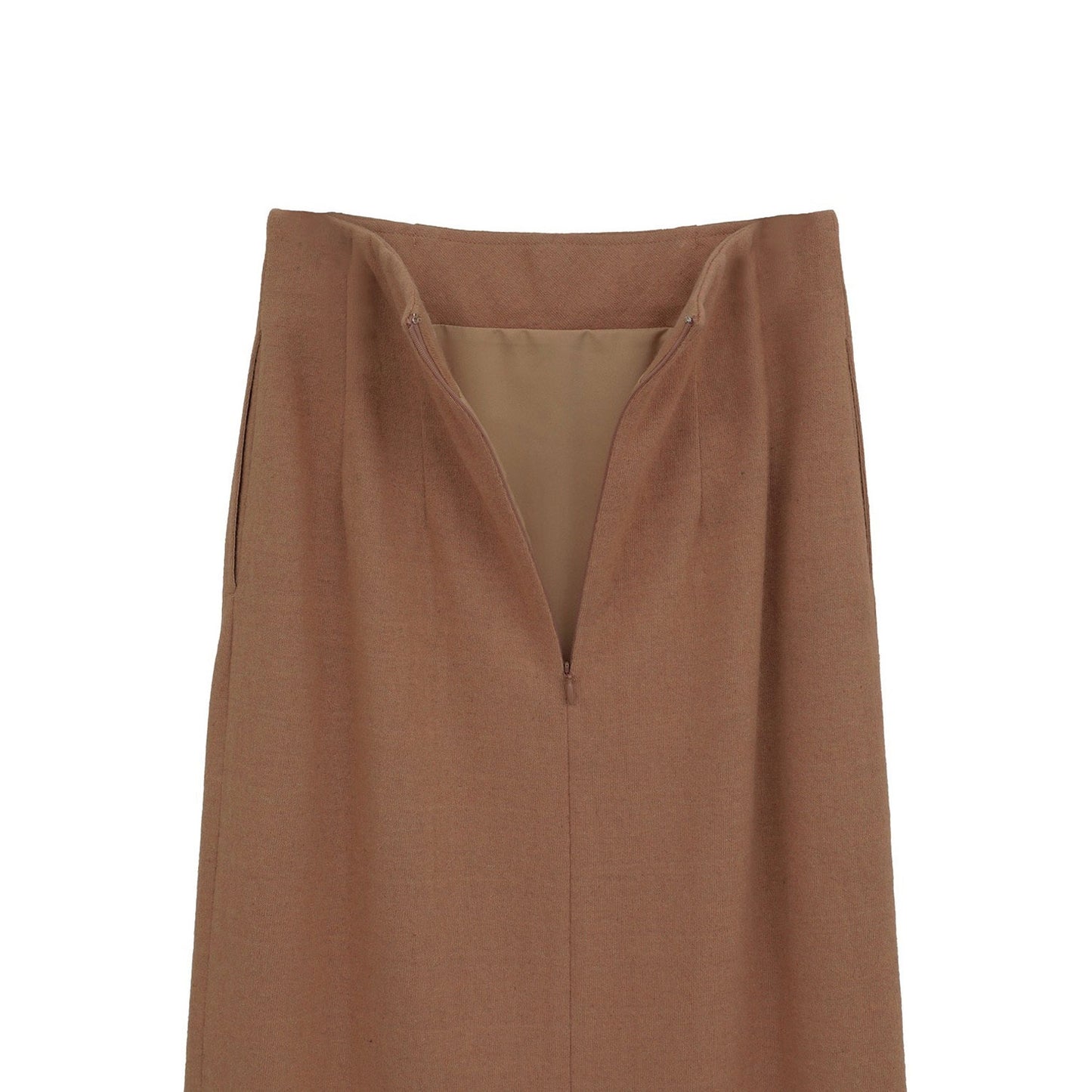 
                  
                    TEXTURE SLIT SKIRT‐BEIGE-
                  
                