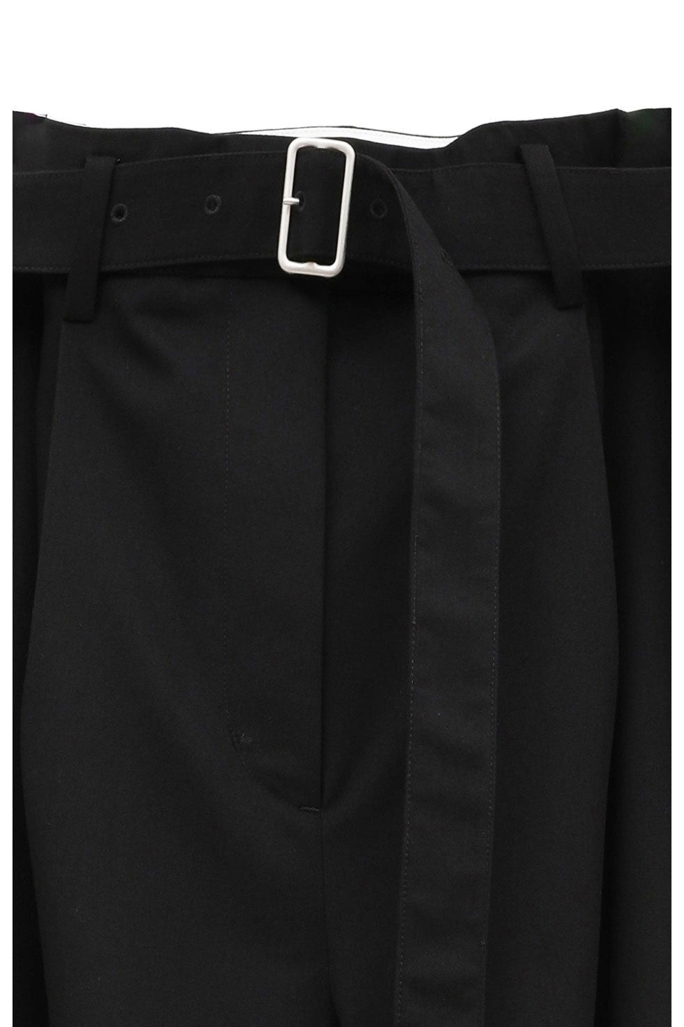 
                  
                    WAIST BELT DAD PANTS-BLACK-
                  
                