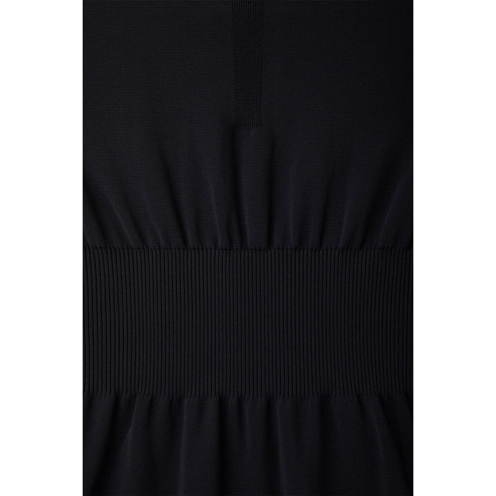 MILAN-COLLARLESS LONG VEST-BLACK- – OBLIGE