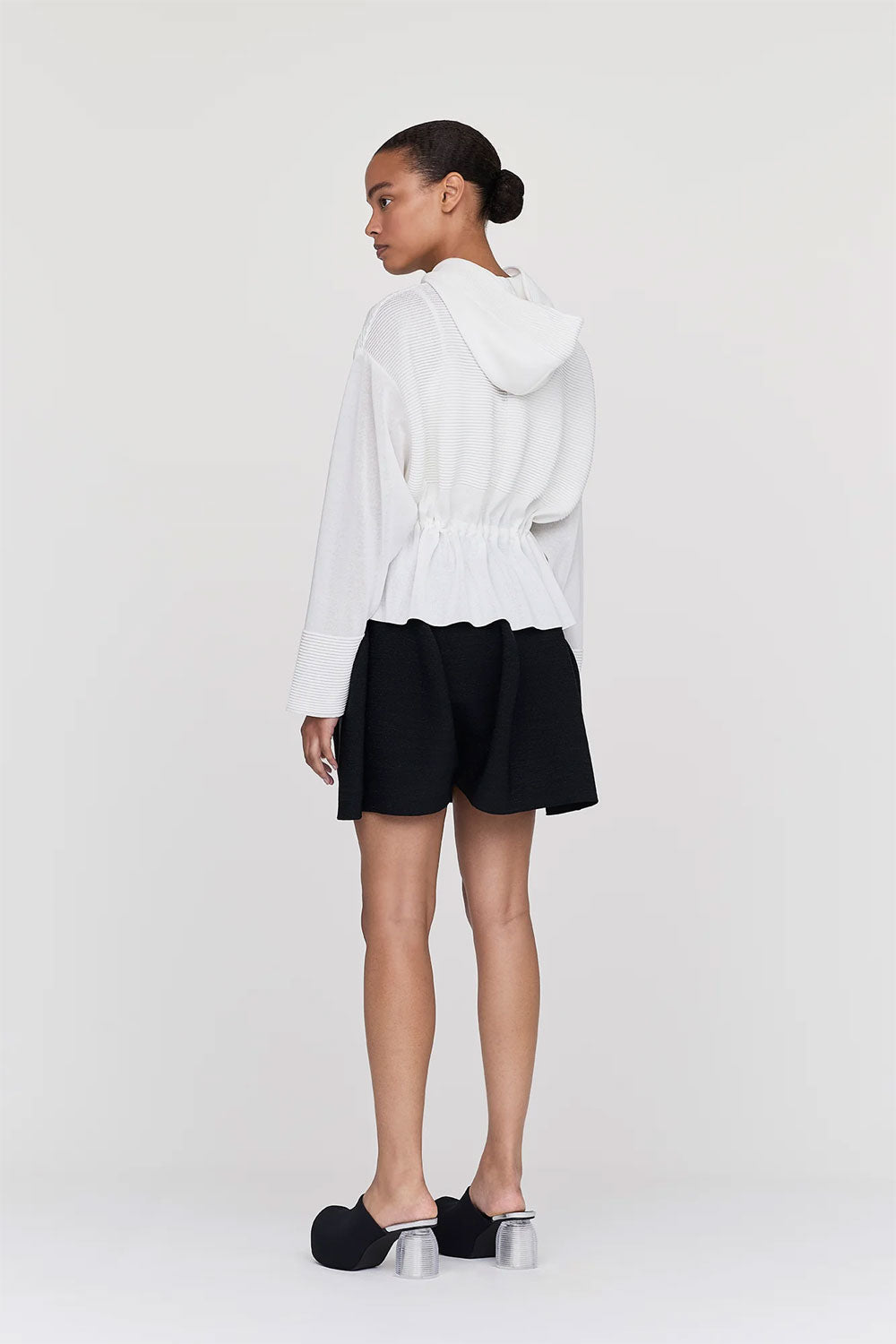 
                  
                    TC MILAN-CROPPED HOODIE JACKET-WHITE-
                  
                