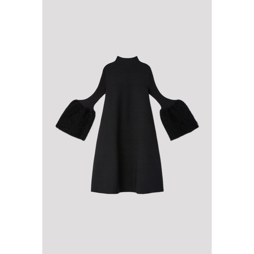
                  
                    POTTERY PILE GLITTER LONG BELL SLEEVE FLARE MINI DRESS
                  
                