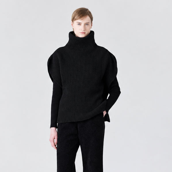 
                  
                    LOW GAUGE CREASE HIGHNECK TOP
                  
                