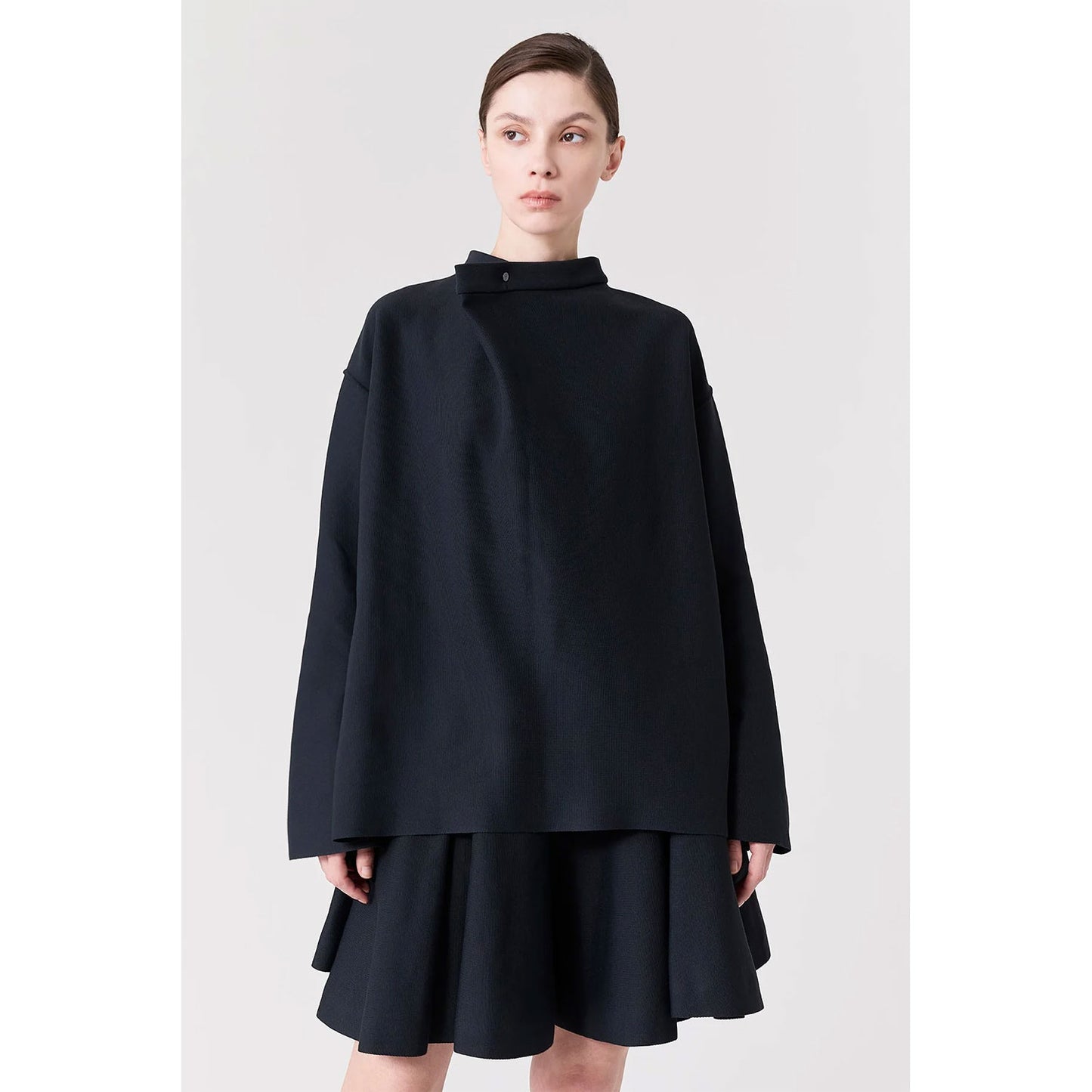 
                  
                    SOFT MILAN WRAP COLLAR FLARE SLEEVE TOP
                  
                