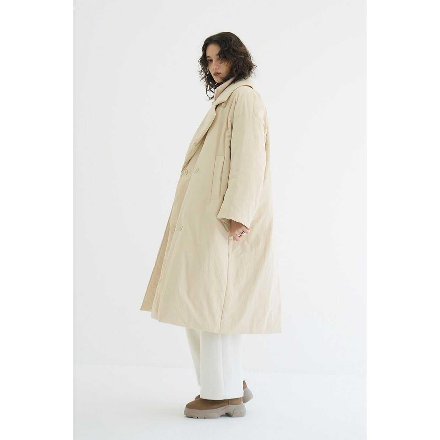 
                  
                    COLOR DOWN CHESTER COAT-BLACK-
                  
                