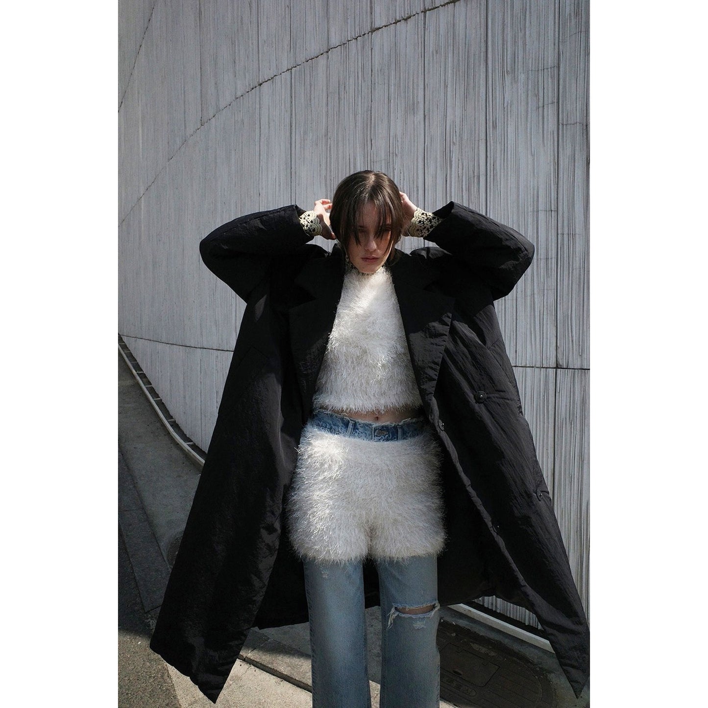 
                  
                    COLOR DOWN CHESTER COAT-BLACK-
                  
                