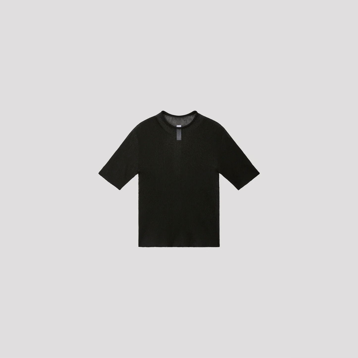 
                  
                    PORTRAIT LUCENT-SHORT SLEEVE TOP-BLACK-
                  
                