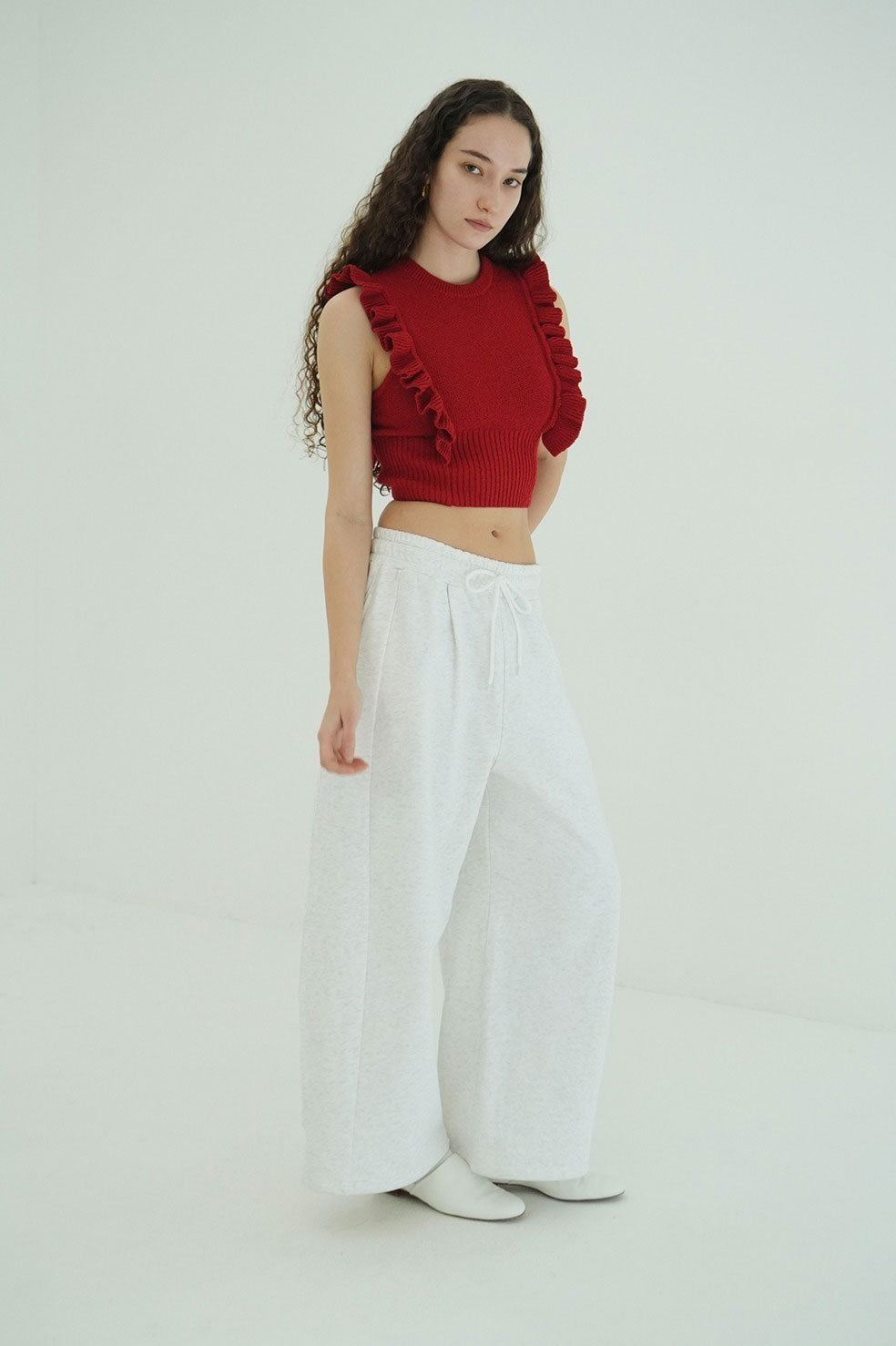 
                  
                    COCOON BULKY SWEAT PANTS‐GRAY-
                  
                