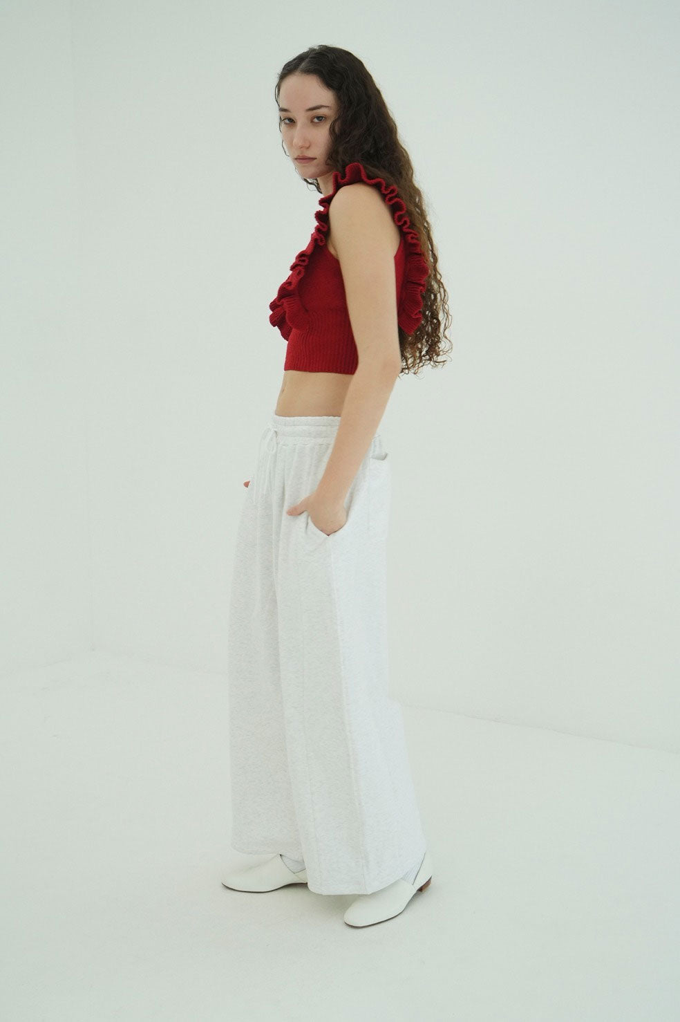 
                  
                    COCOON BULKY SWEAT PANTS‐GRAY-
                  
                