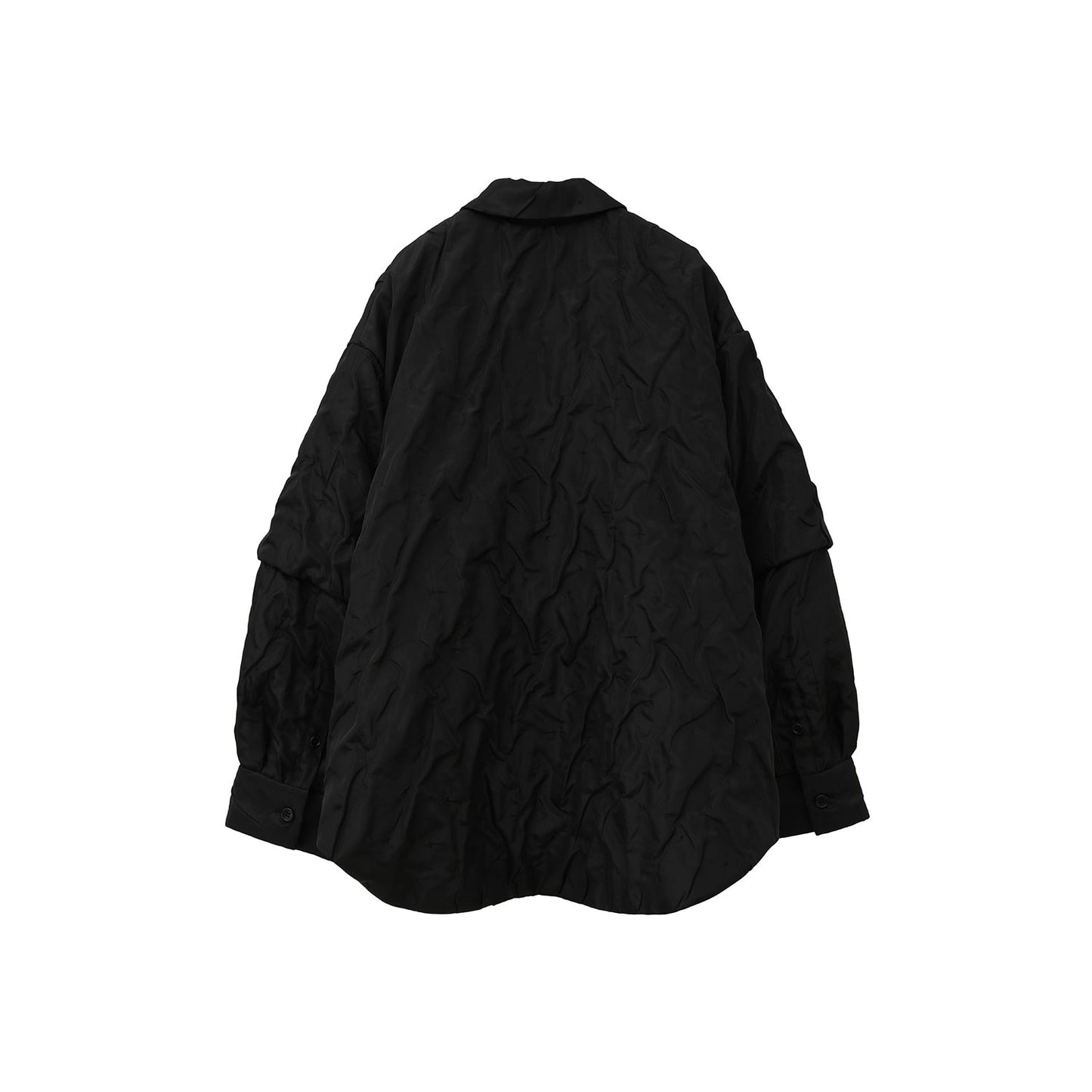 
                  
                    PADDED CRUMPLY SHIRT JACKET
                  
                