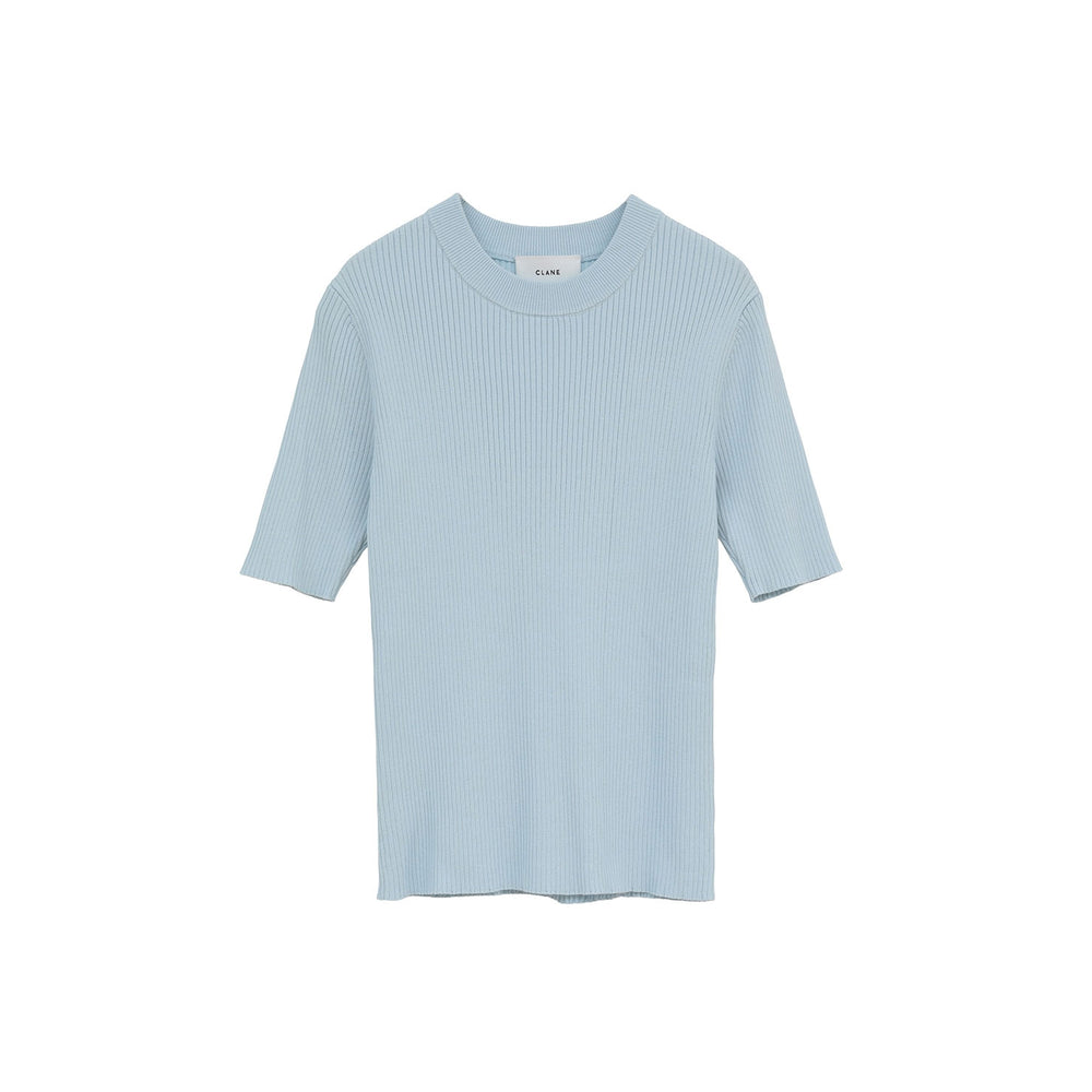 トップス H/N HALF SLEEVE RIB KNIT TOPS H/N HALF SLEEVE RIB KNIT TOPS -MIX- – OBLIGE