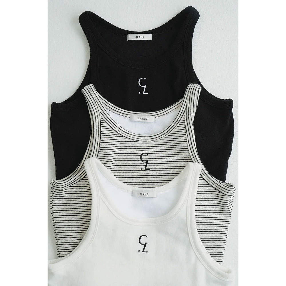 
                  
                    LOGO SLIM TANK TOPS-BLACK-
                  
                