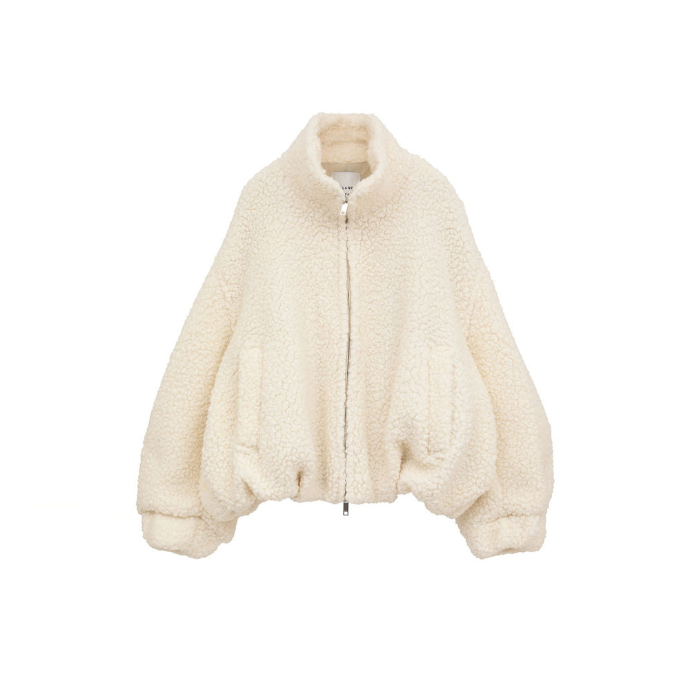 BALLOON BOA BLOUSON-IVORY-