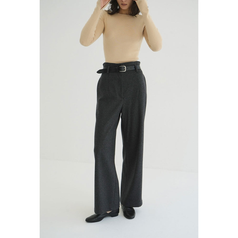 
                  
                    HIGH WAIST WIDE PANTS-GRAY-
                  
                