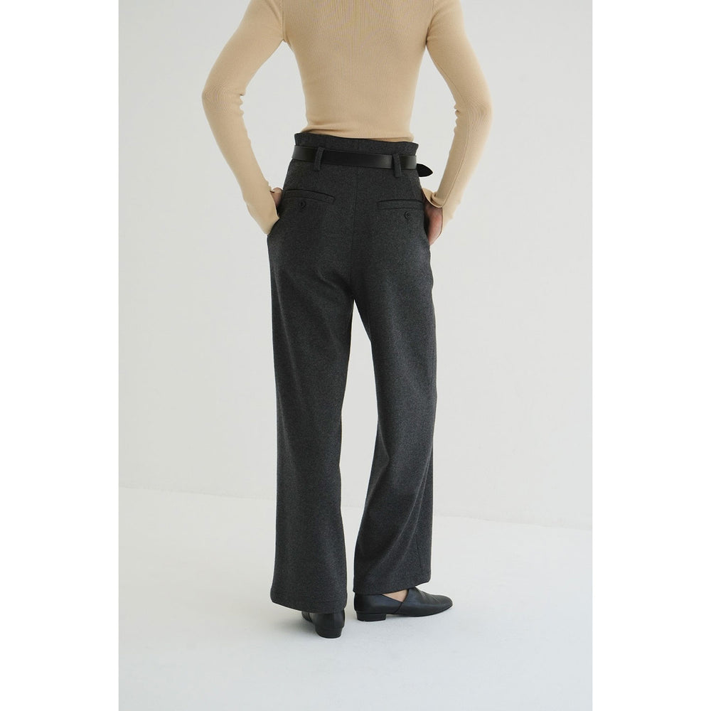 
                  
                    HIGH WAIST WIDE PANTS-GRAY-
                  
                