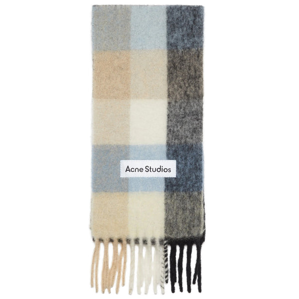 MOHAIR CHECKED SCARF – OBLIGE