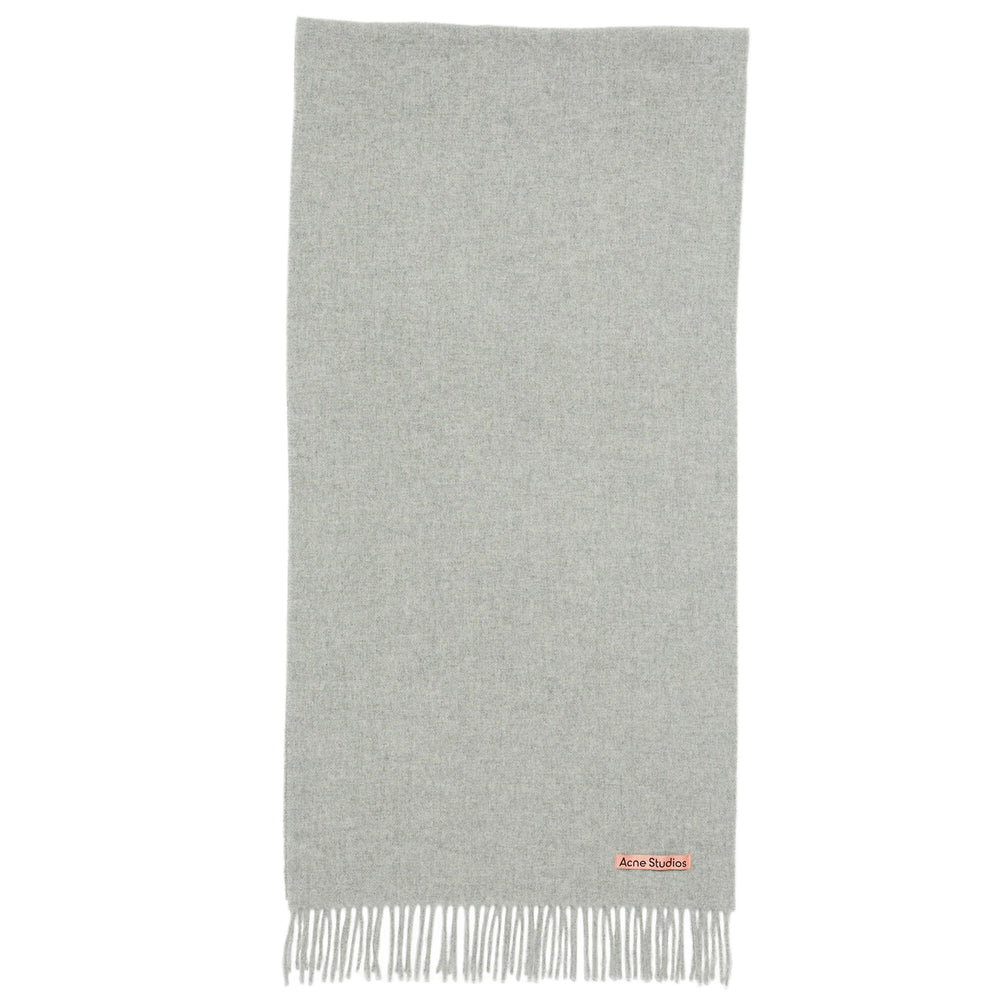 FRINGE WOOL SCARF NARROW