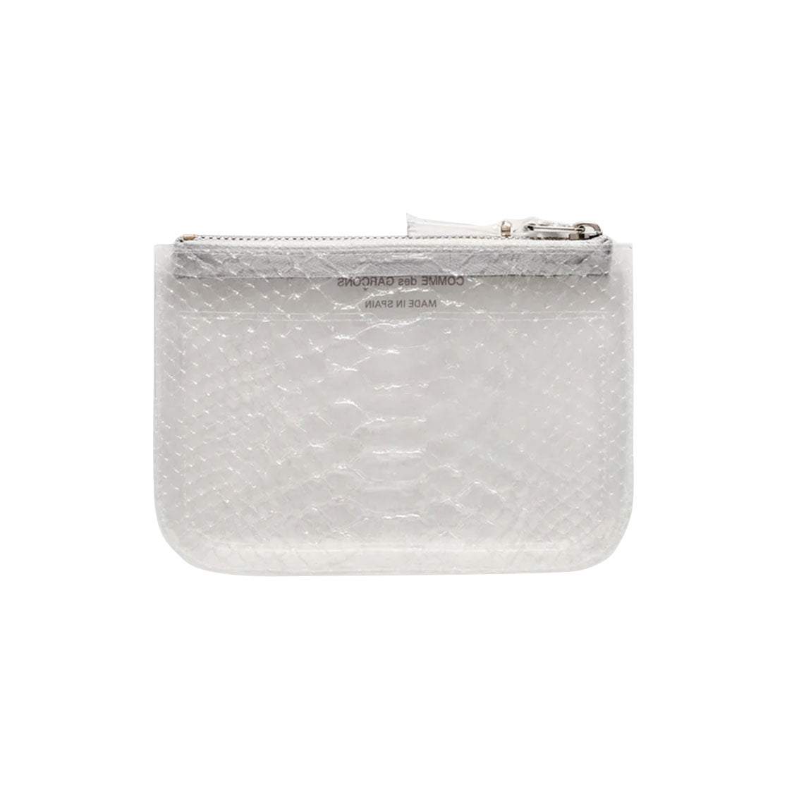 
                  
                    TRANSPARENT SNAKE ZIP POUCH
                  
                