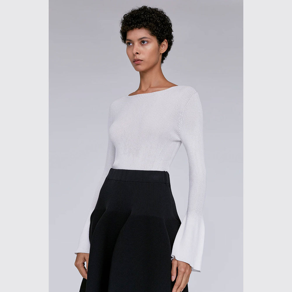 
                  
                    SOFT PORTRAIT LONG BELL SLEEVE TOP
                  
                