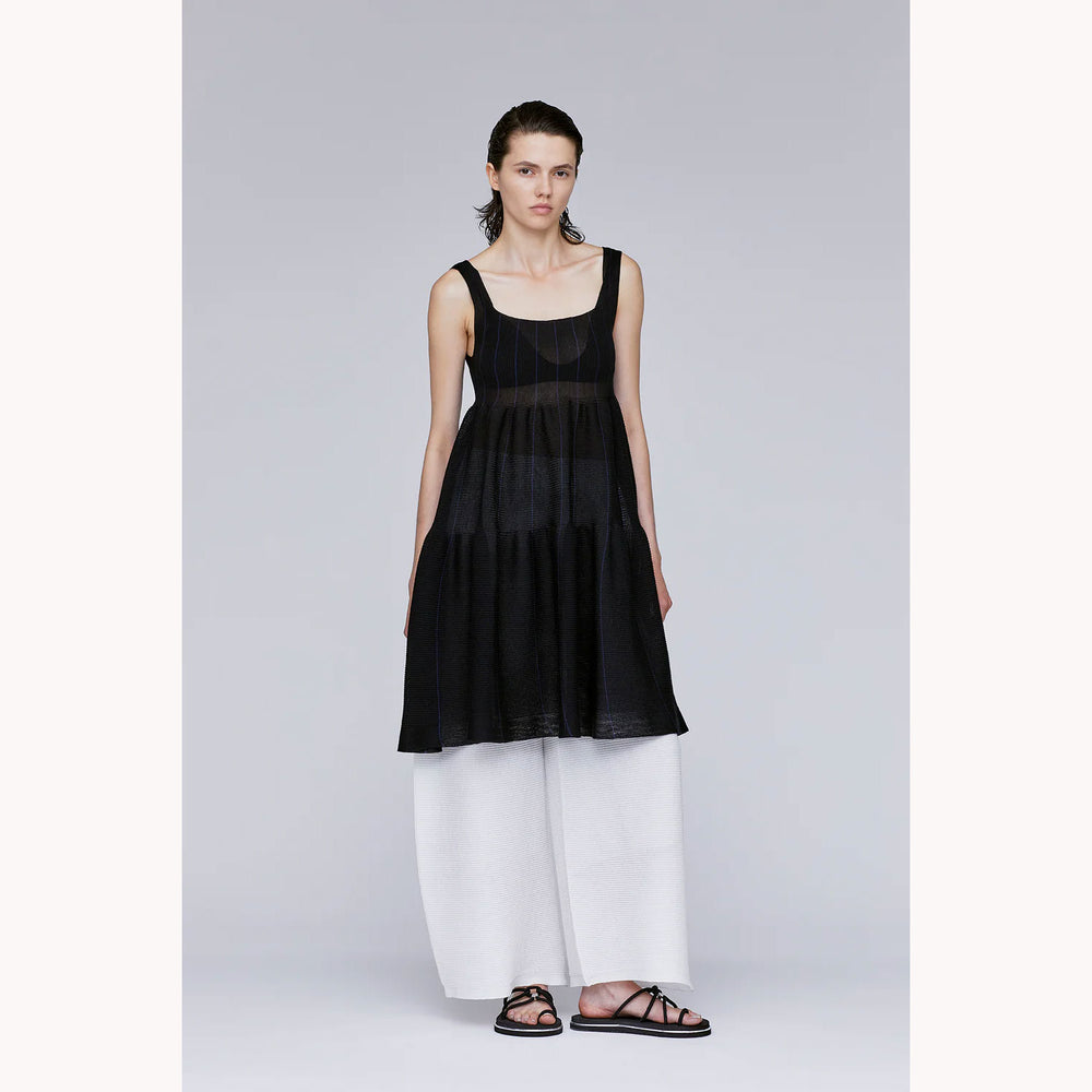 TC CASCADES SLEEVELESS MINI DRESS -BLACK/NAVY- – OBLIGE