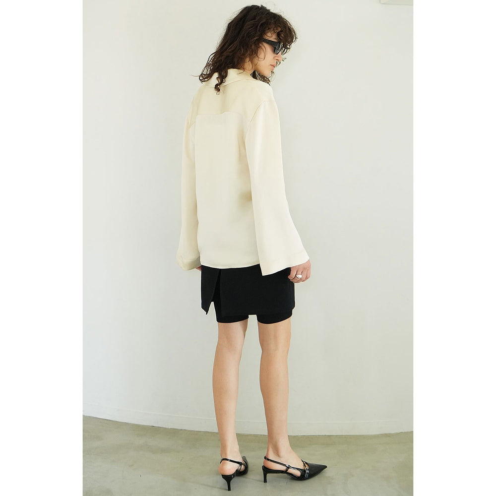 最も完璧な SATIN TAILORED SHIRT OBLIGE – ジャケット・アウター