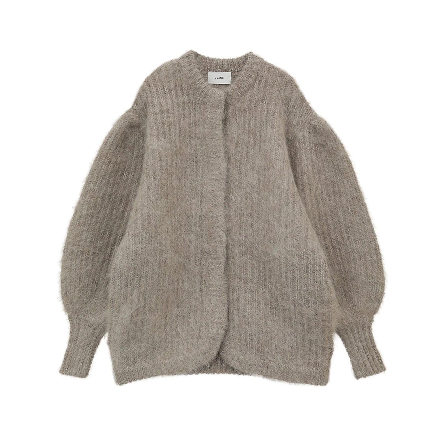 CLANE COLOR MOHAIR SHAGGY CARDIGAN カーキ