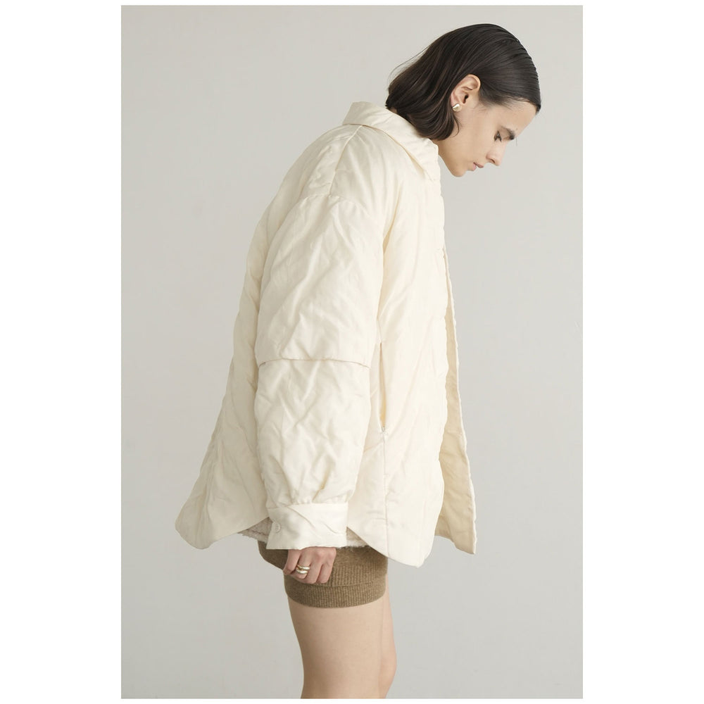 
                  
                    PADDED CRUMPLY SHIRT JACKET
                  
                