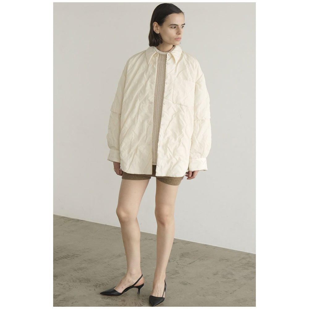 
                  
                    PADDED CRUMPLY SHIRT JACKET
                  
                