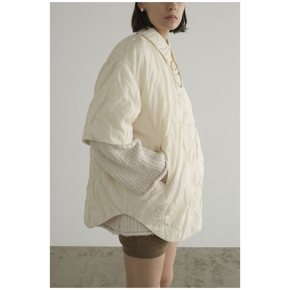 
                  
                    PADDED CRUMPLY SHIRT JACKET
                  
                