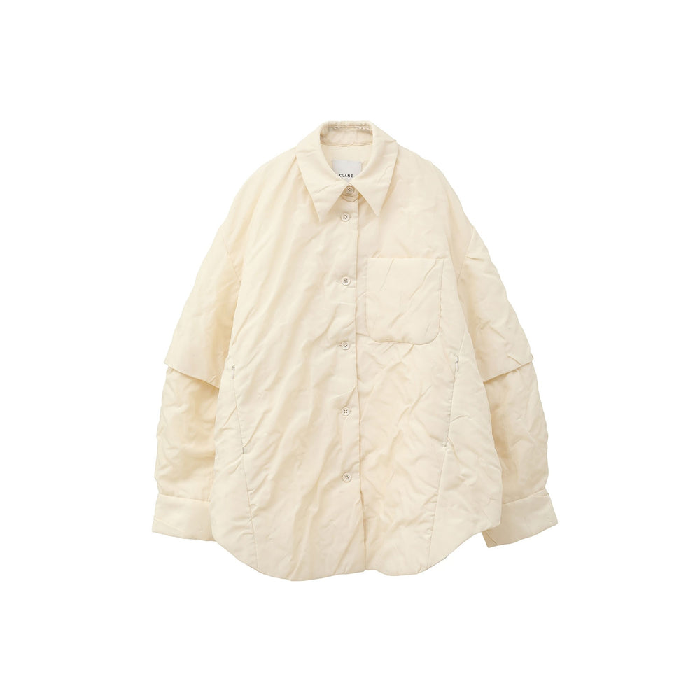 PADDED CRUMPLY SHIRT JACKET