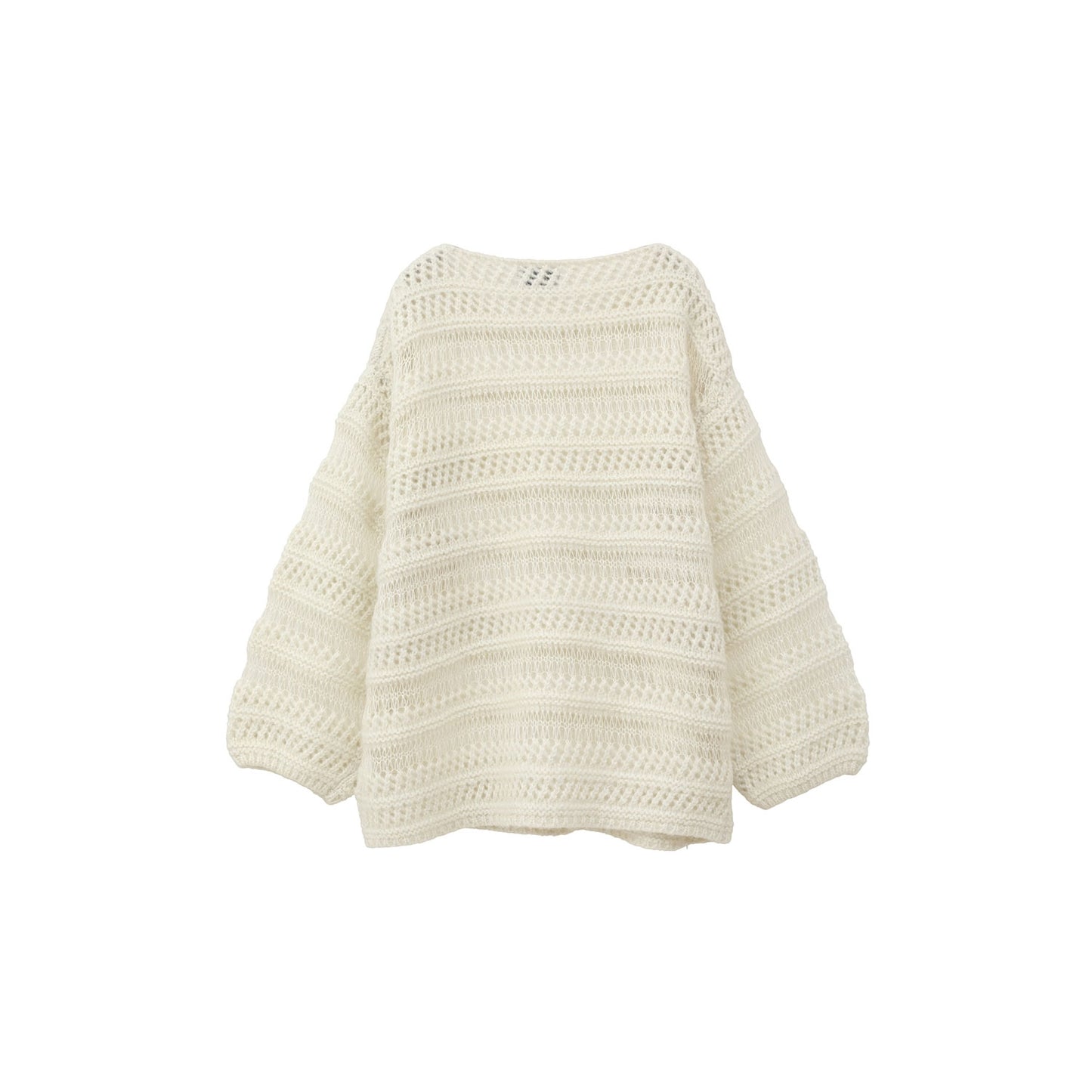 
                  
                    SHEER BORDER MOHAIR KNIT
                  
                