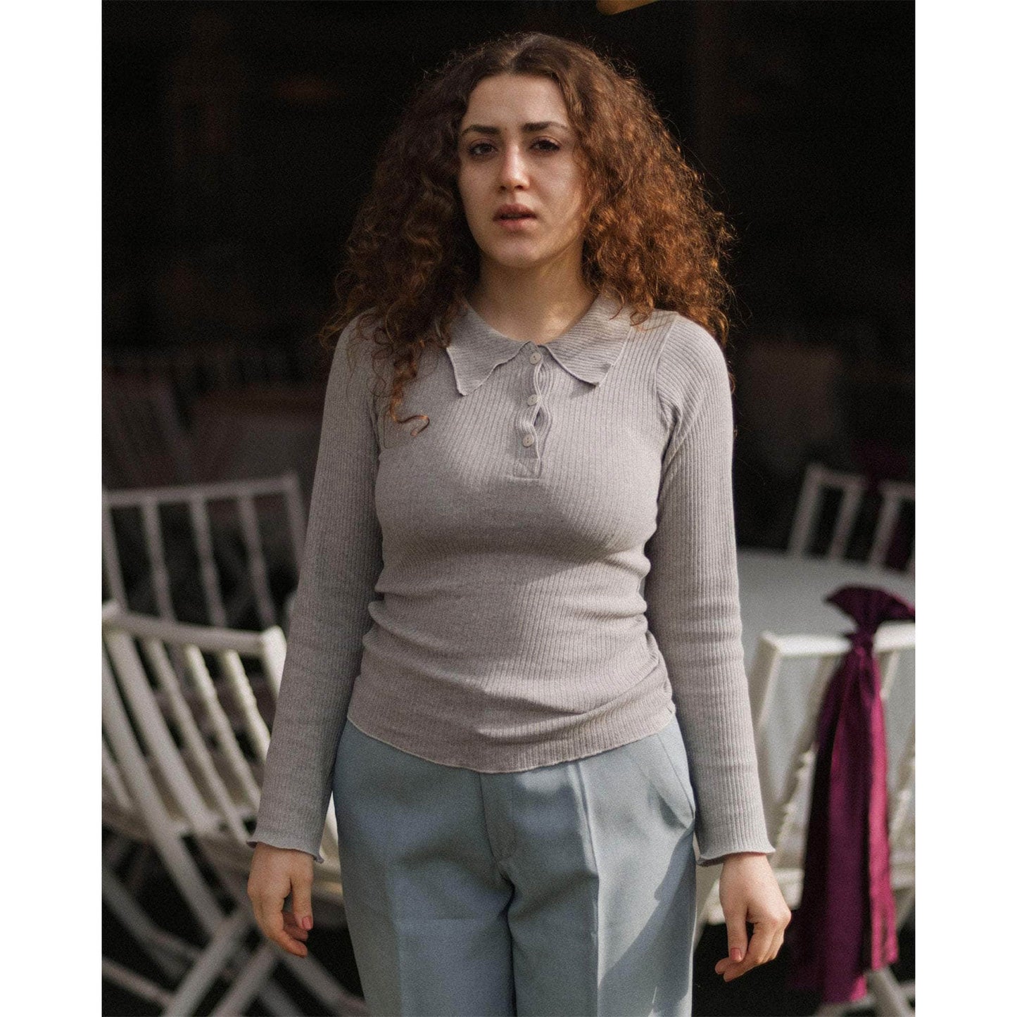 
                  
                    DUAL LONG SLEEVE TEE-GREY MELANGE-
                  
                
