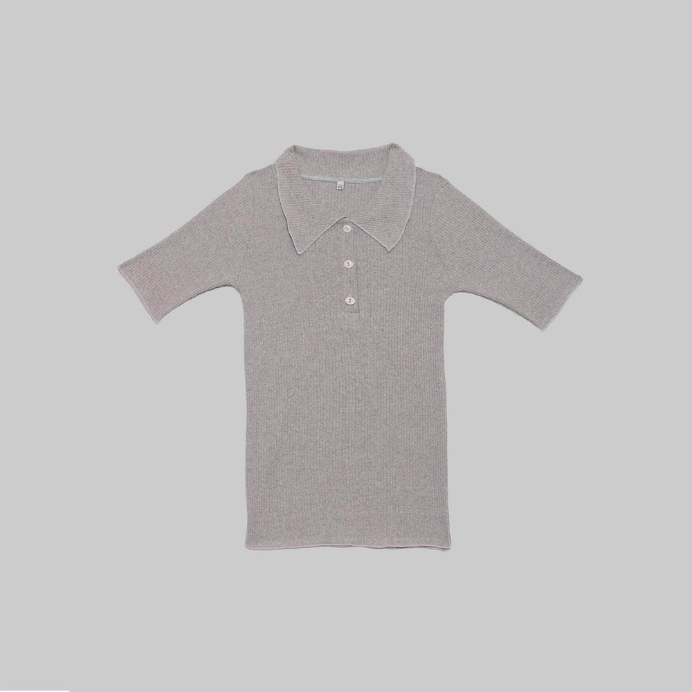 DUAL POLO-GREY MELANGE-