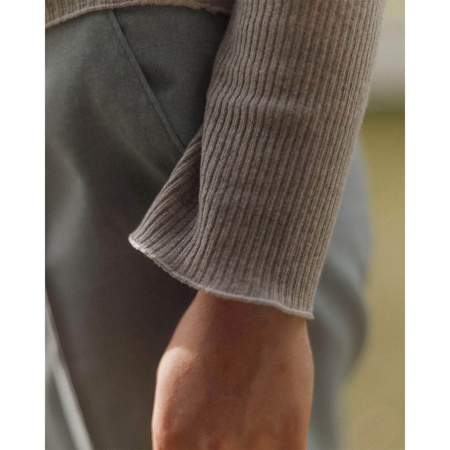 
                  
                    DUAL LONG SLEEVE TEE-GREY MELANGE-
                  
                