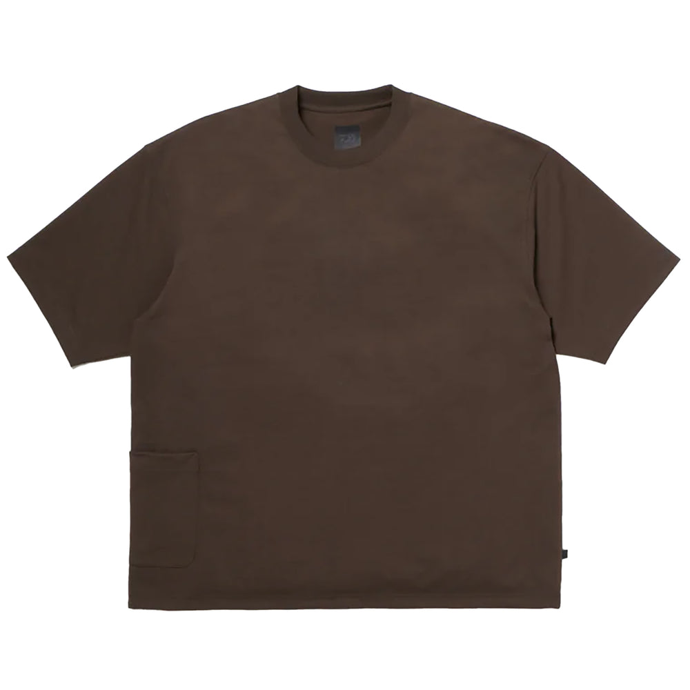 TECH SIDE POCKET S/S TEE D.BROWN Lサイズ TECH SIDE POCKET S/S TEE – OBLIGE