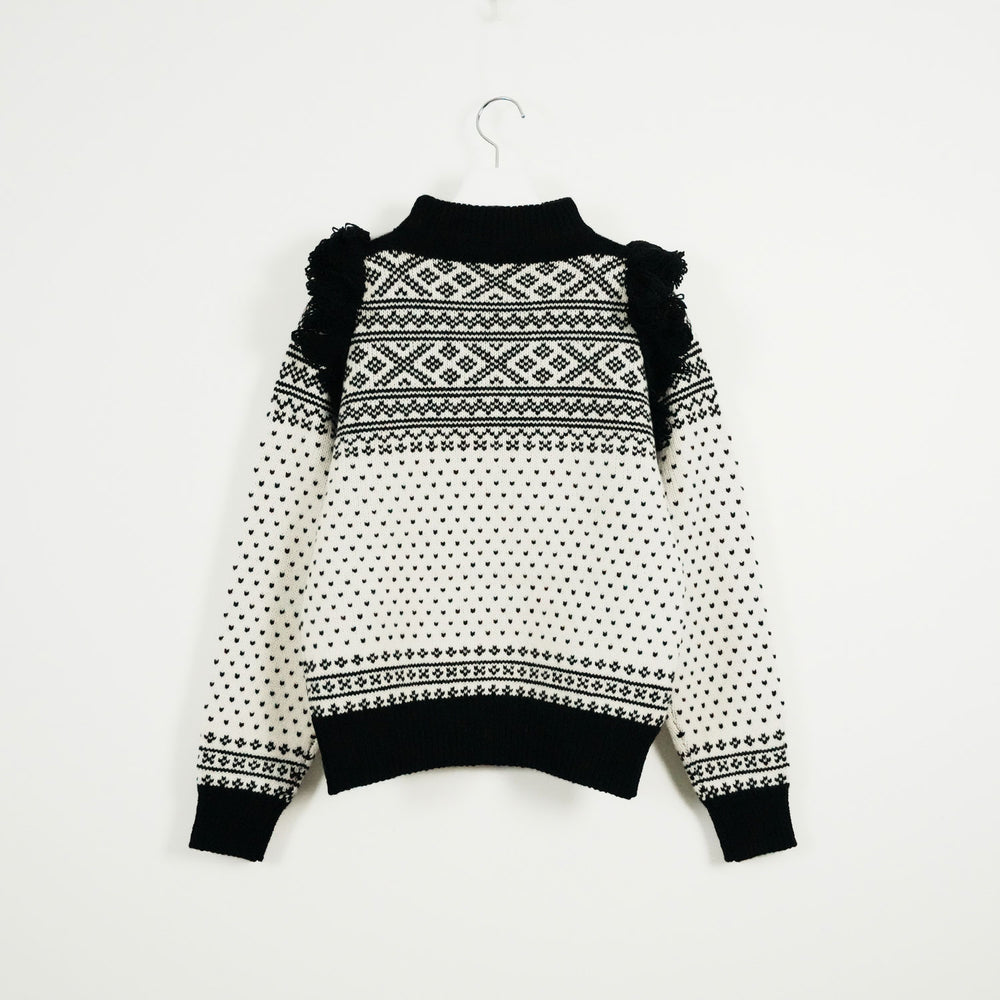 
                  
                    NORDIC FRINGE SWEATER
                  
                