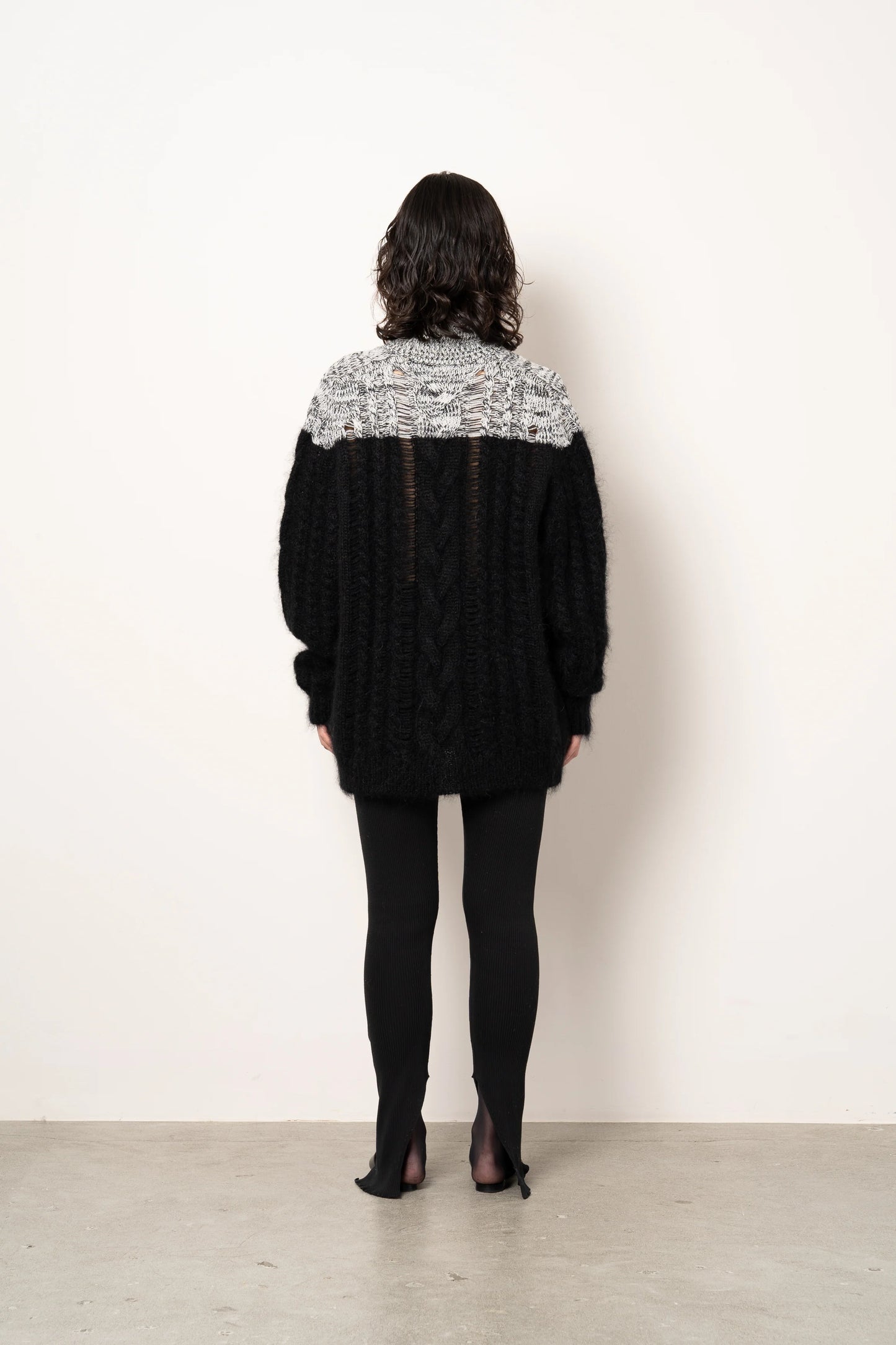 
                  
                    MOHAIR CABLE SWEATER
                  
                