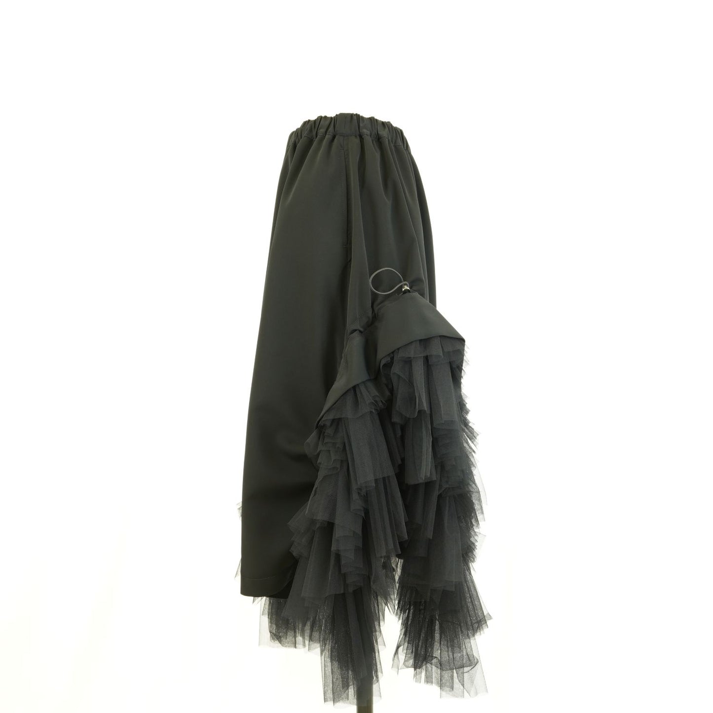 
                  
                    Drawstring gathered textured skirt
                  
                