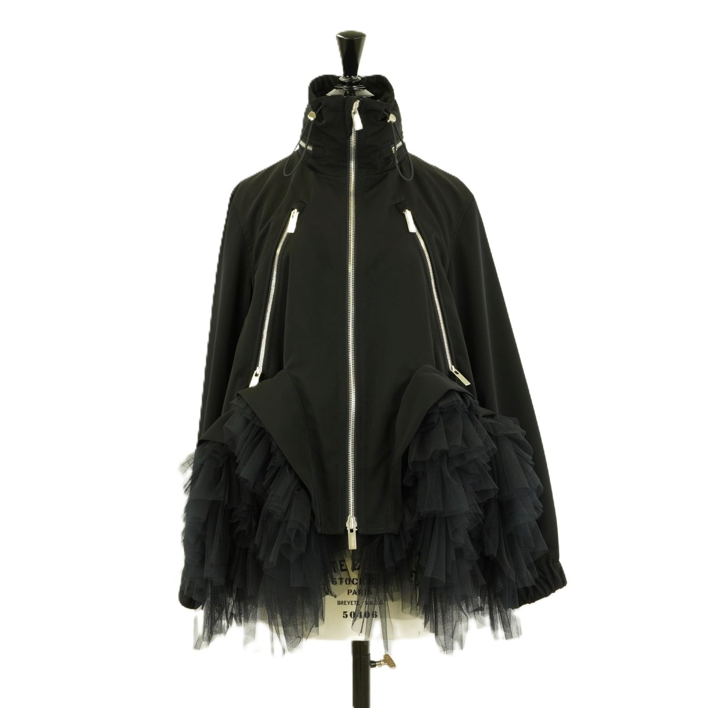 
                  
                    Grosgrain and tulle jacket
                  
                