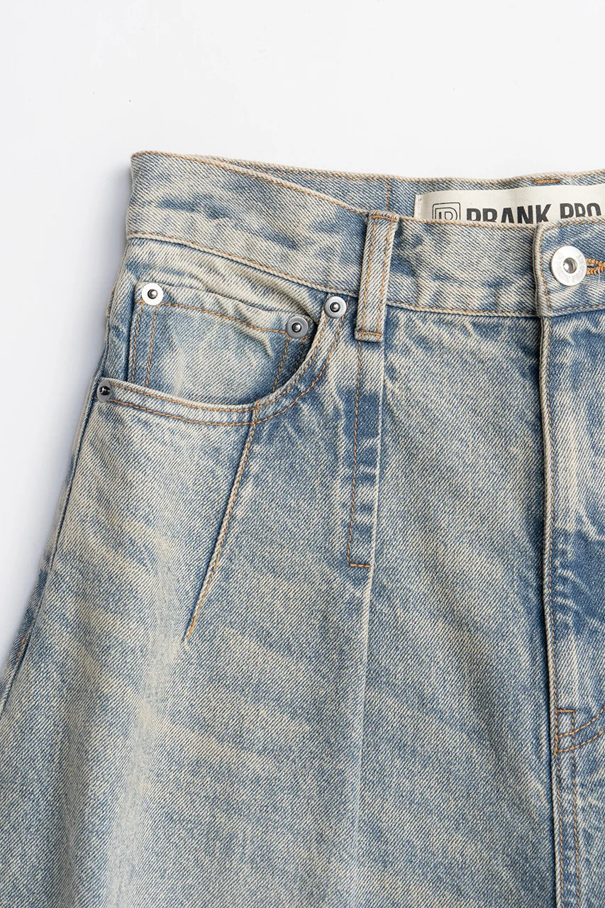 
                  
                    High-waisted Curved Denim
                  
                