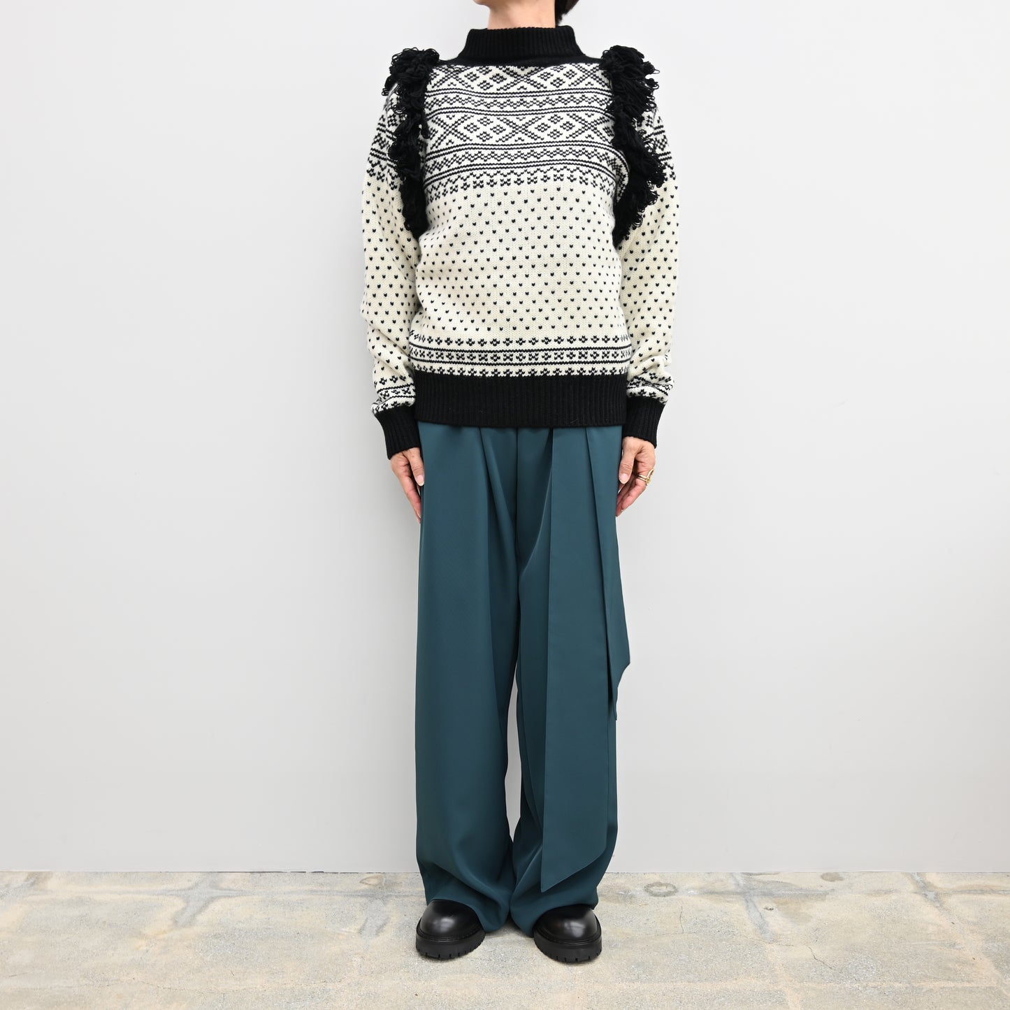 
                  
                    NORDIC FRINGE SWEATER
                  
                