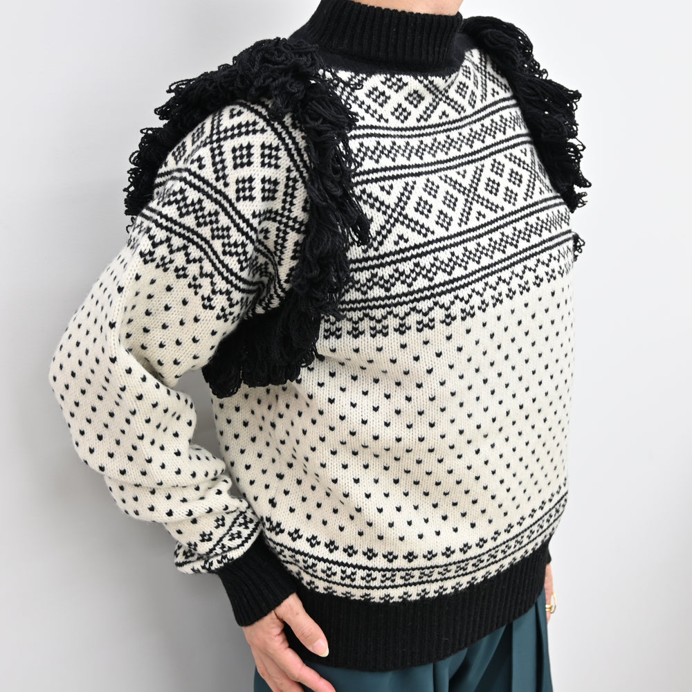 
                  
                    NORDIC FRINGE SWEATER
                  
                