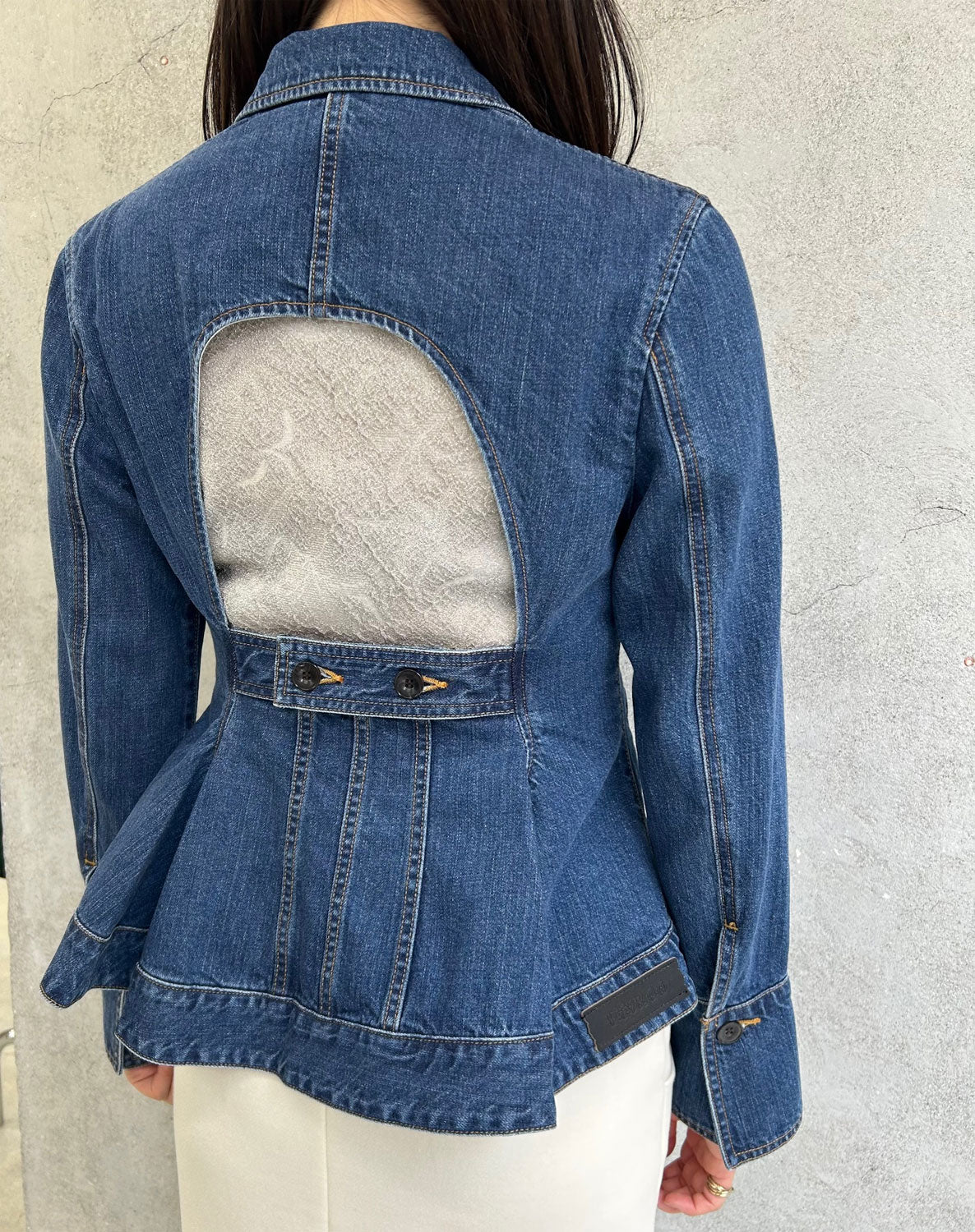 
                  
                    ORGANIC COTTON TAIL ORED DENIM JACKET -BLUE-
                  
                